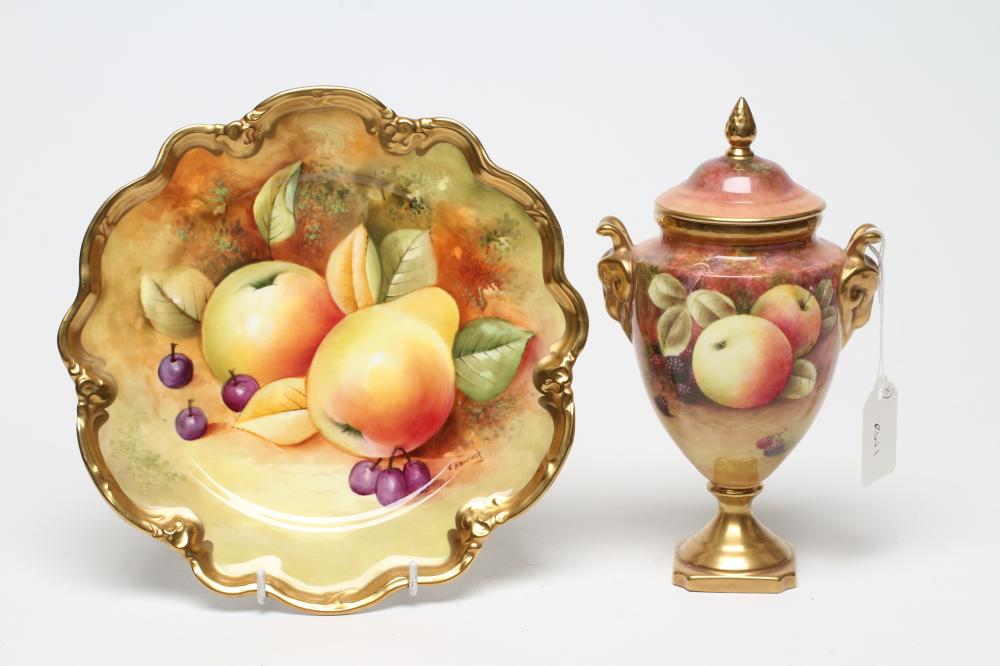 A COALPORT CHINA CABINET PLATE Image