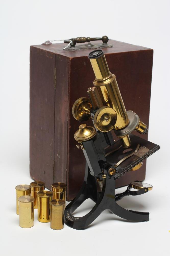 A J. SWIFT & SON LONDON MONOCULAR MICROSCOPE Image