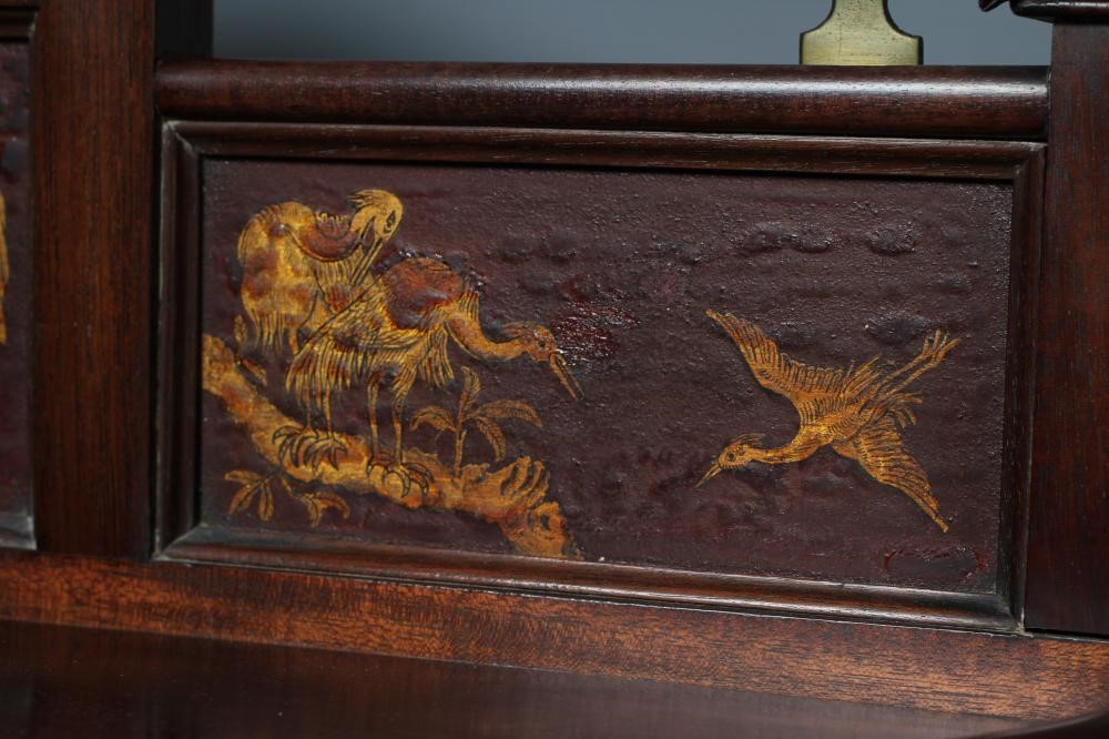 AN AESTHETIC CHINOISERIE MAHOGANY WALL BRACKET Image