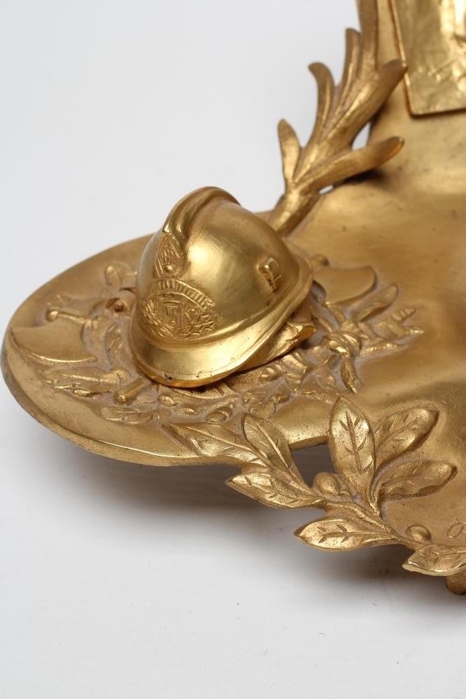 AFTER RENE TAUPIN D'AUGE - a gilt metal desk standish Image
