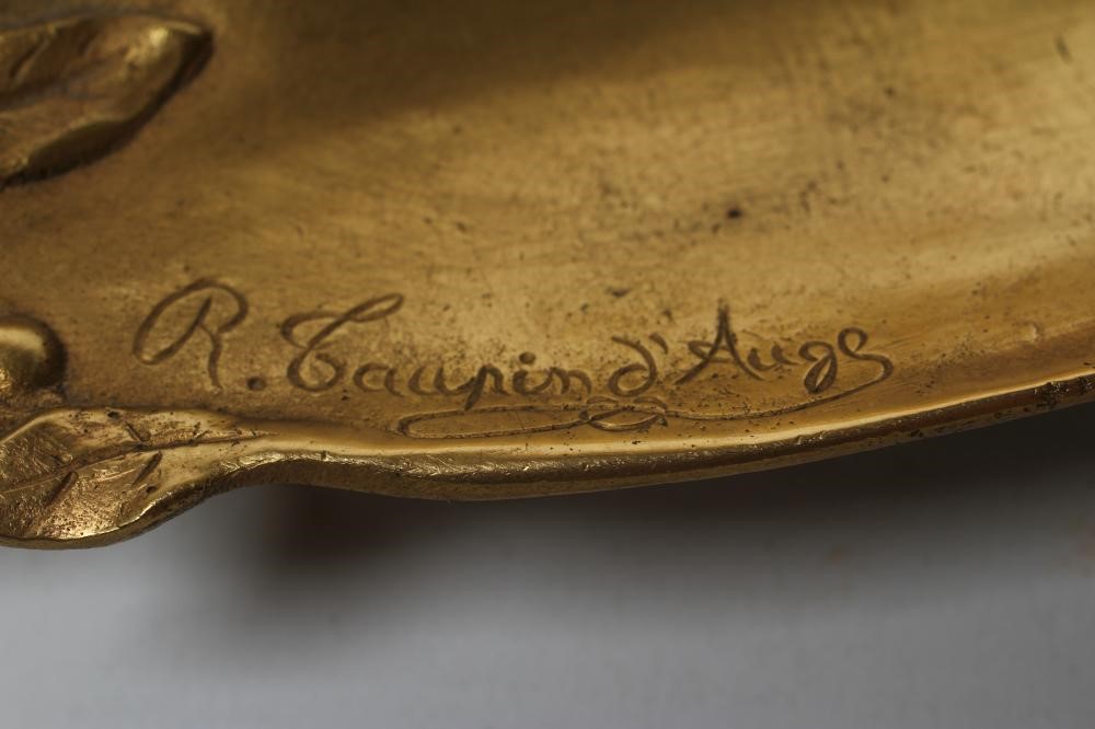 AFTER RENE TAUPIN D'AUGE - a gilt metal desk standish Image