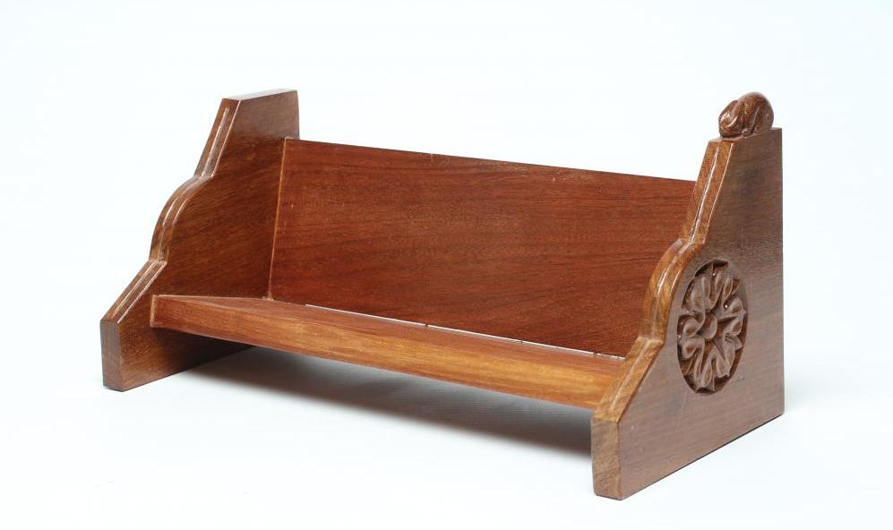 A PETER HEAP OAK BOOK TROUGH Image