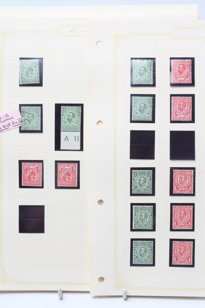 NINETEEN ALBUM PAGES GEORGE V DOWNEY HEADS ROYAL CYPHER ETC Image