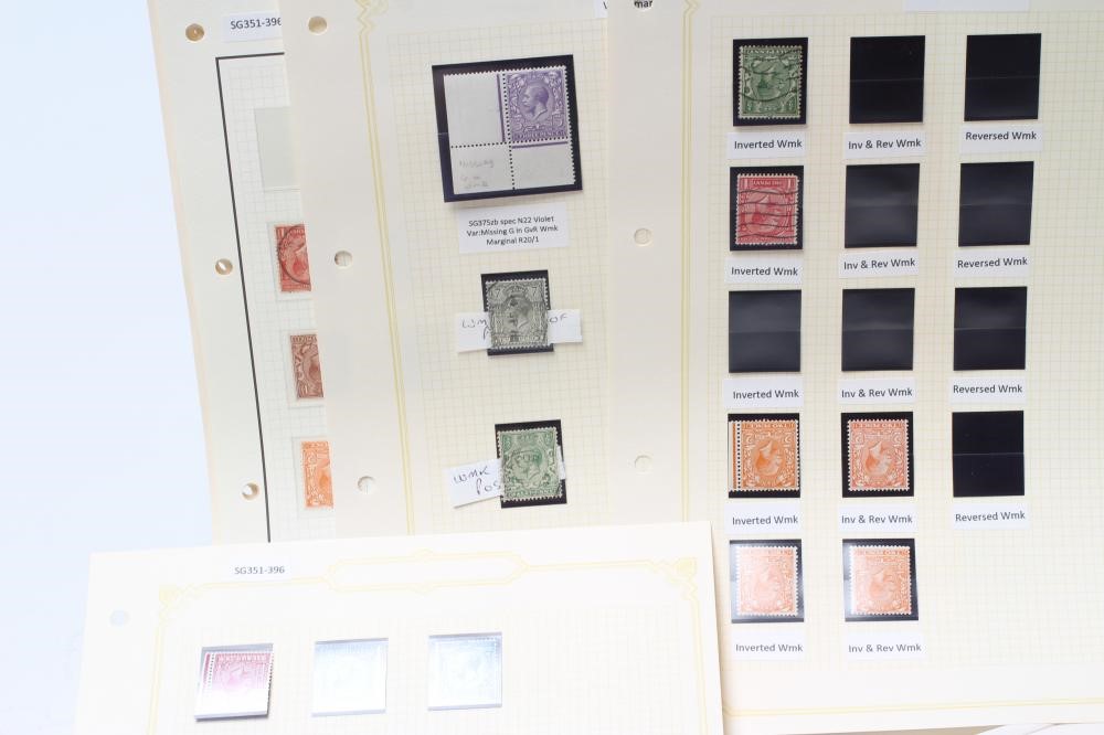 NINETEEN ALBUM PAGES GEORGE V DOWNEY HEADS ROYAL CYPHER ETC Image