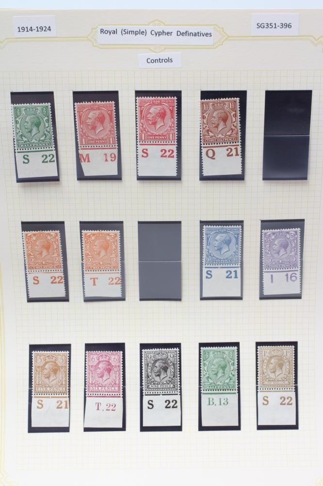 NINETEEN ALBUM PAGES GEORGE V DOWNEY HEADS ROYAL CYPHER ETC Image