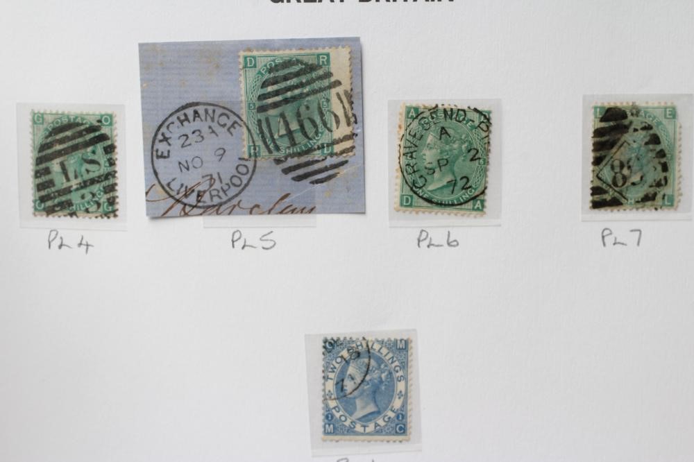 SUPER GB COLLECTION ON PRINTED LEAVES including thirteen Penny Blacks including one on cover Image