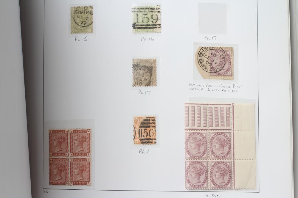 SUPER GB COLLECTION ON PRINTED LEAVES including thirteen Penny Blacks including one on cover Image