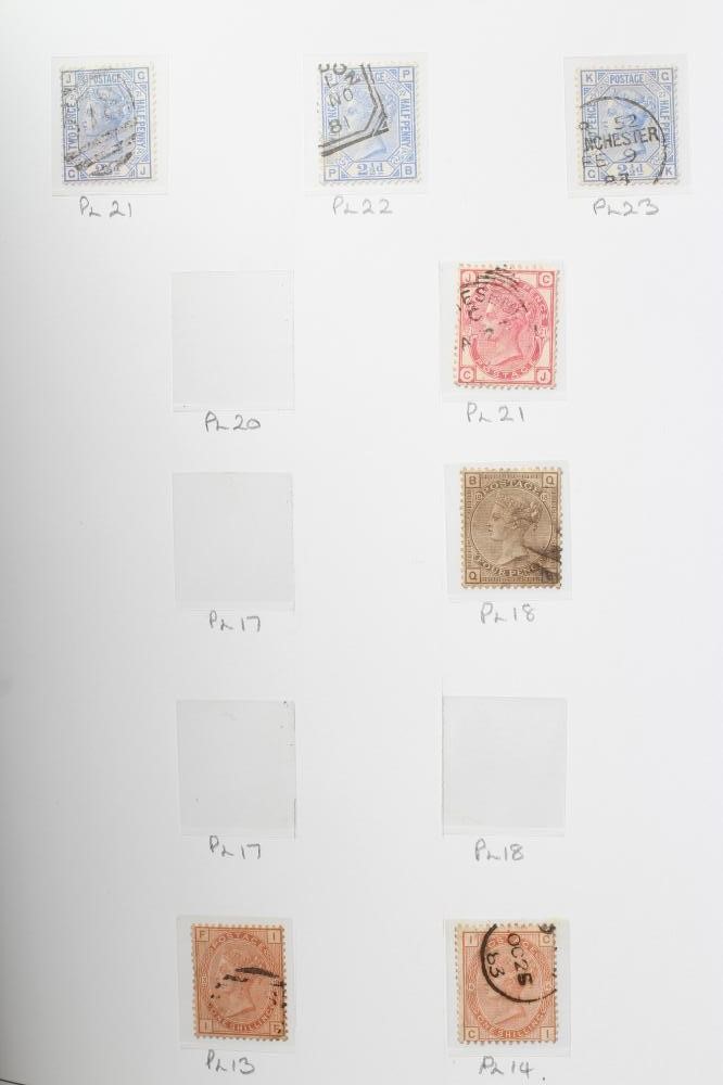 SUPER GB COLLECTION ON PRINTED LEAVES including thirteen Penny Blacks including one on cover Image