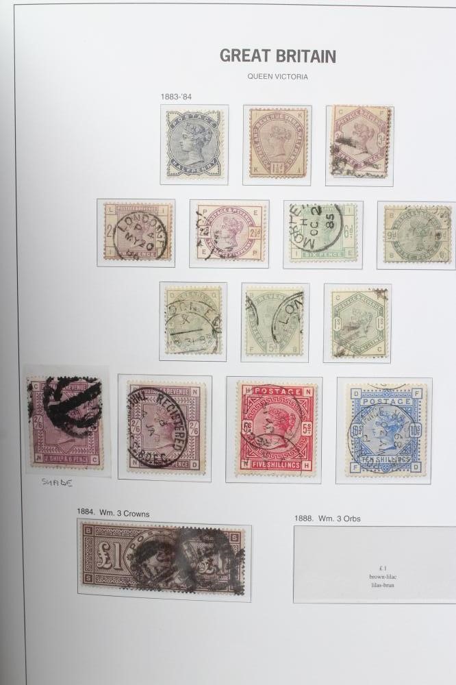 SUPER GB COLLECTION ON PRINTED LEAVES including thirteen Penny Blacks including one on cover Image