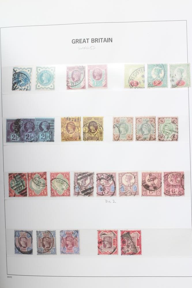 SUPER GB COLLECTION ON PRINTED LEAVES including thirteen Penny Blacks including one on cover Image