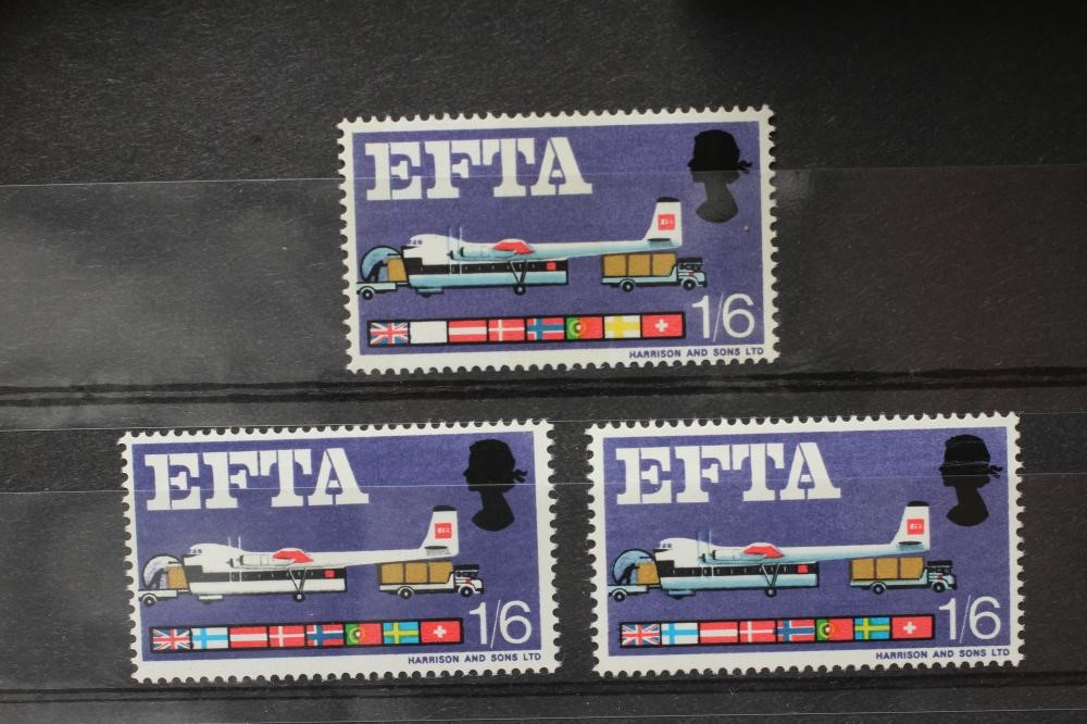 1967 EFTA 9d lilac omitted Image