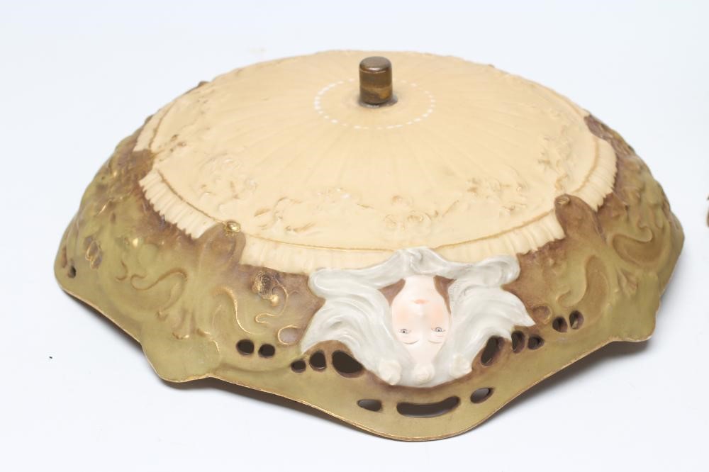 A TURN OF VIENNA BISQUE PORCELAIN FIGURAL TABLE CENTREPIECE Image