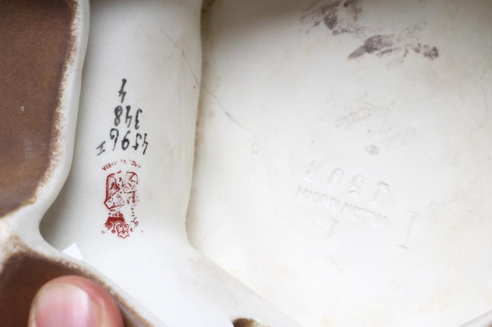 A TURN OF VIENNA BISQUE PORCELAIN FIGURAL TABLE CENTREPIECE Image