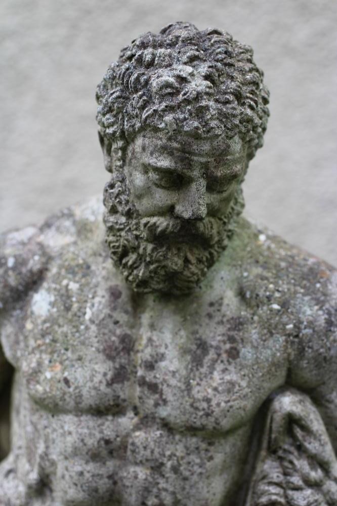 A COMPOSITE STONE FIGURE OF HERCULES Image