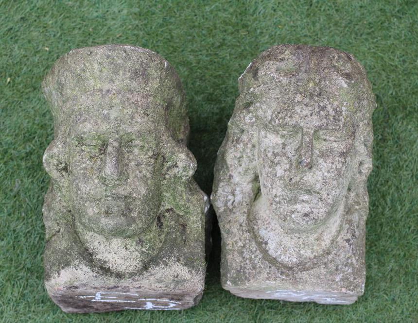 A SANDSTONE FIGURAL CORBEL Image