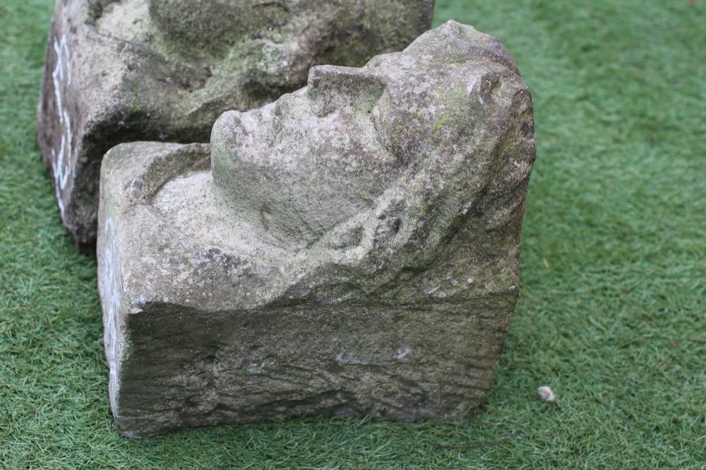 A SANDSTONE FIGURAL CORBEL Image