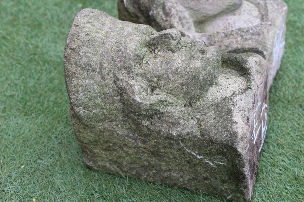 A SANDSTONE FIGURAL CORBEL Image