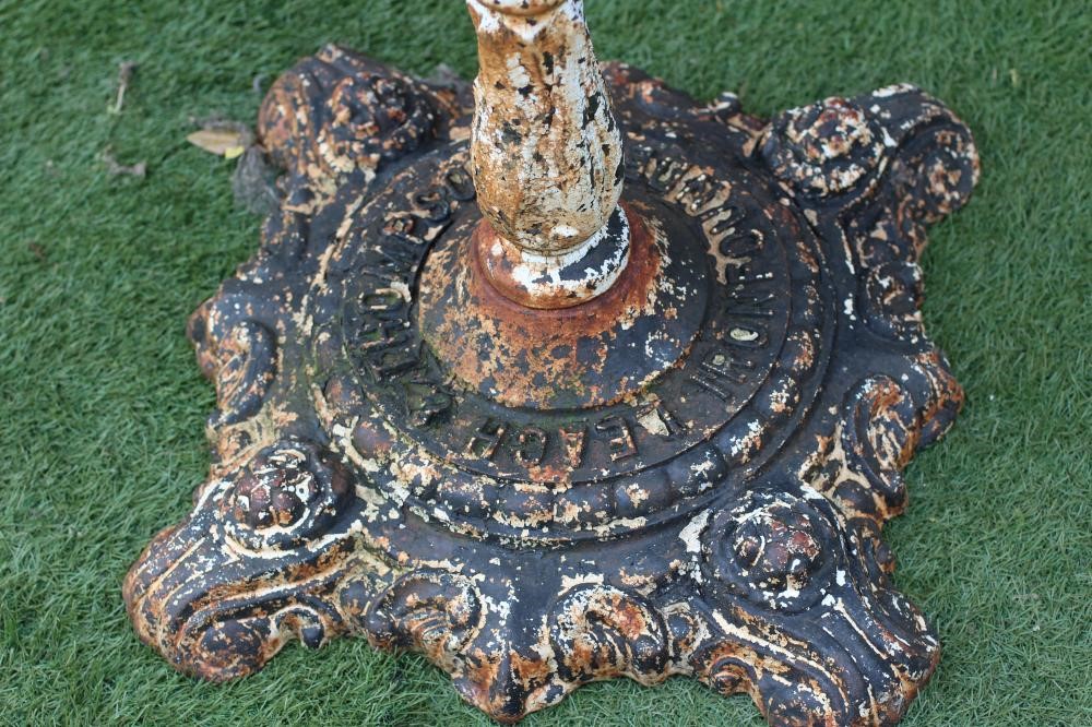 A VICTORIAN CAST IRON TABLE Image