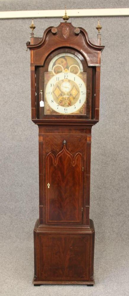 A MAHOGANY LONGCASE by Thomas Barry Image