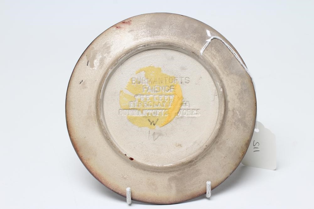 A PLATE SIMILAR TO THE PREVIOUS LOT painted by J. Walmsley Image