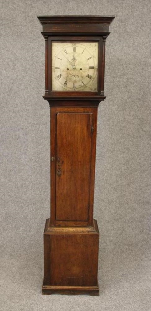 AN OAK LONGCASE CLOCK Image