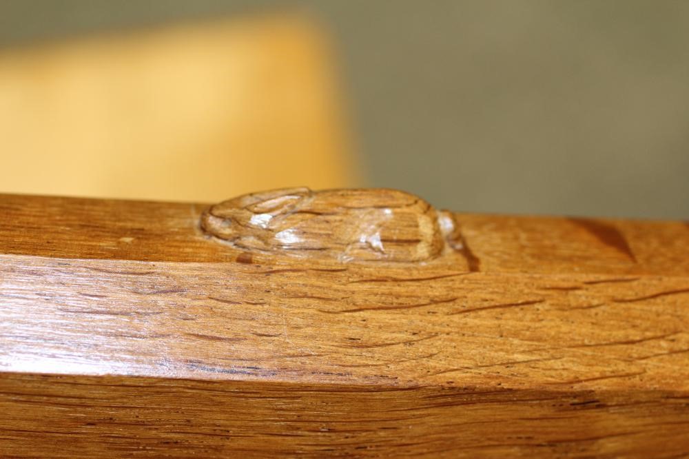 A PETER HEAP ADZED OAK NEST OF TABLES Image