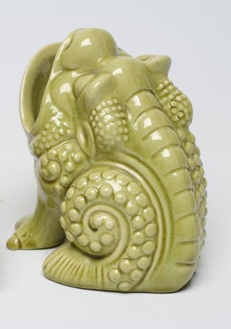 TWO BURMANTOFTS POTTERY SPOON WARMERS Image