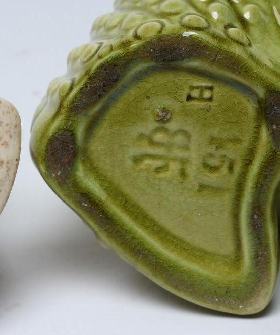 TWO BURMANTOFTS POTTERY SPOON WARMERS Image