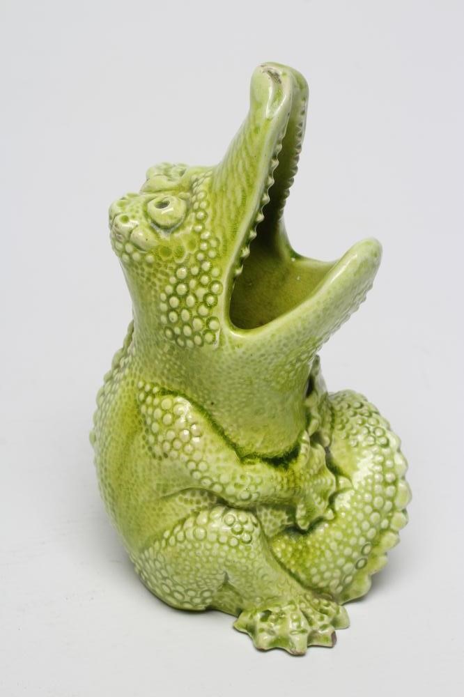 TWO BURMANTOFTS POTTERY SPOON WARMERS Image