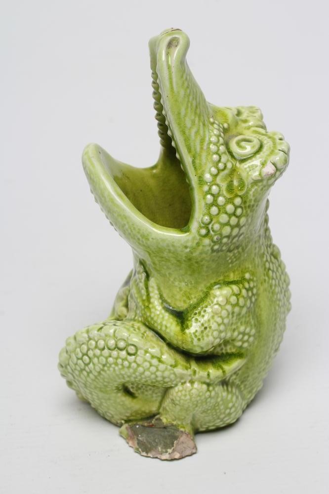 TWO BURMANTOFTS POTTERY SPOON WARMERS Image