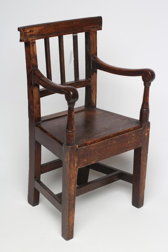 A CHILD'S ELM ARMCHAIR Image