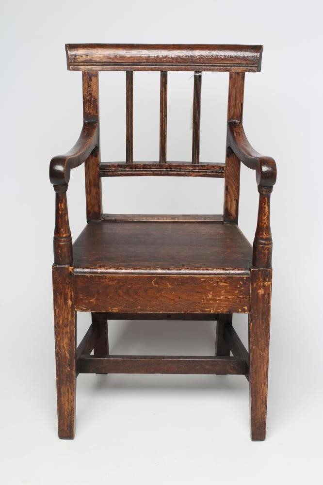 A CHILD'S ELM ARMCHAIR Image