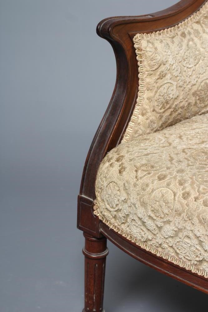 A VICTORIAN ROSEWOOD SHOW WOOD ARMCHAIR in the French style Image