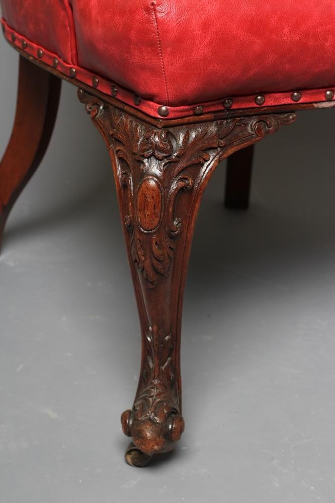 A MAHOGANY FRAMED SIDE CHAIR Image