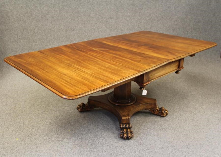 A MAHOGANY BREAKFAST TABLE Image