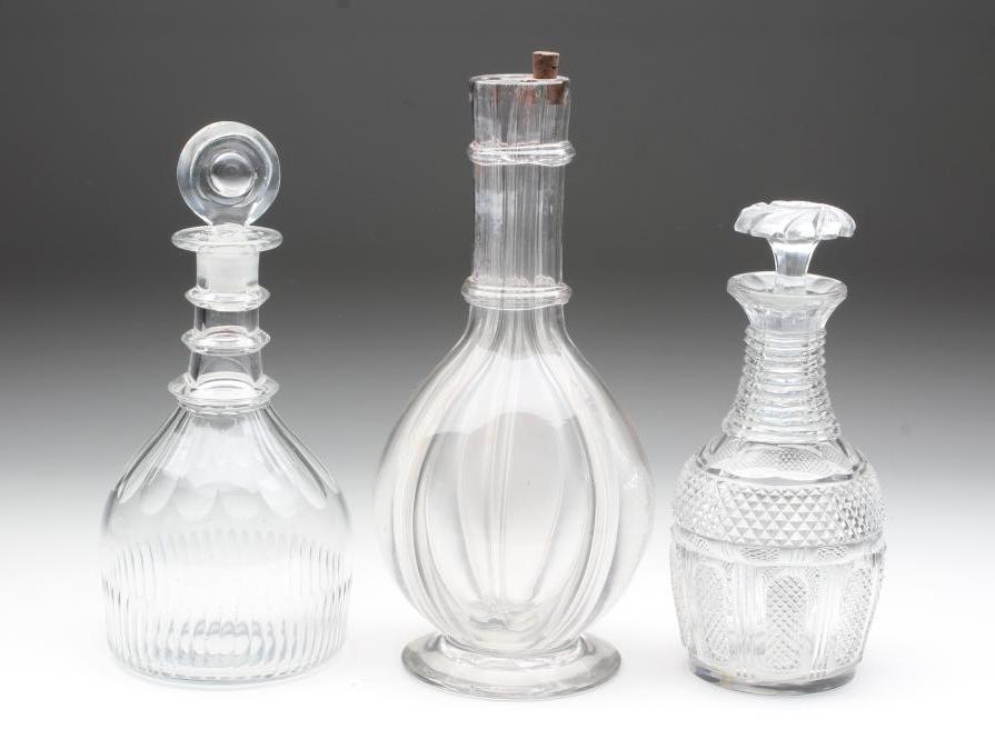 A FRENCH FOUR SECTION LIQUEUR DECANTER Image