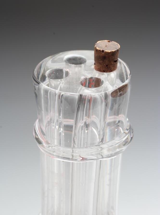A FRENCH FOUR SECTION LIQUEUR DECANTER Image