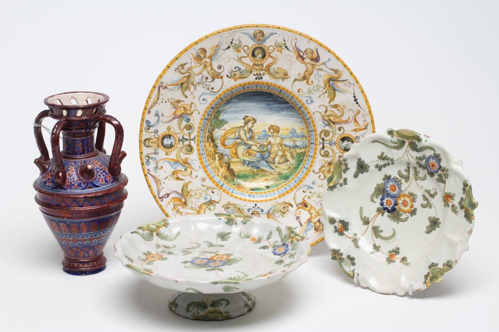 A COLLECTION OF CANTAGALLI MAIOLICA Image