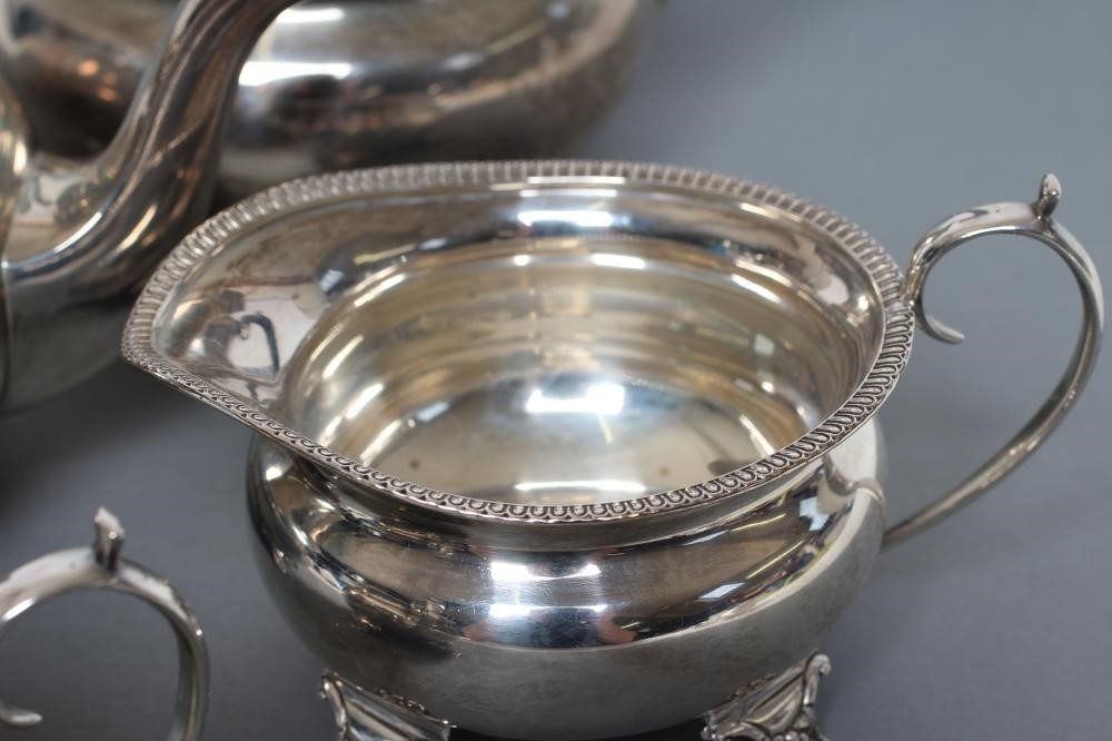 A FOUR PIECE TEA SERVICE Image