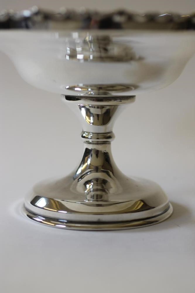A SILVER PEDESTAL TAZZA Image