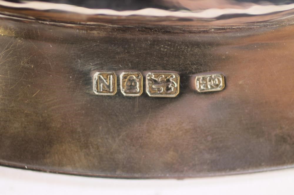 AN OVAL SILVER TRAY Image