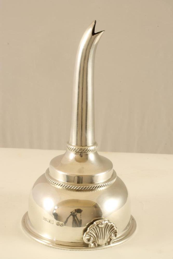 A SILVER WINE FUNNEL Image
