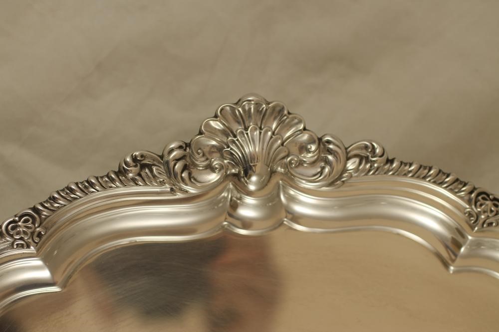 A LARGE SILVER SALVER Image