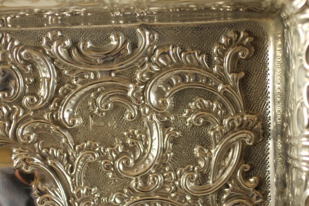 AN EDWARDIAN SILVER DRESSING TABLE TRAY Image