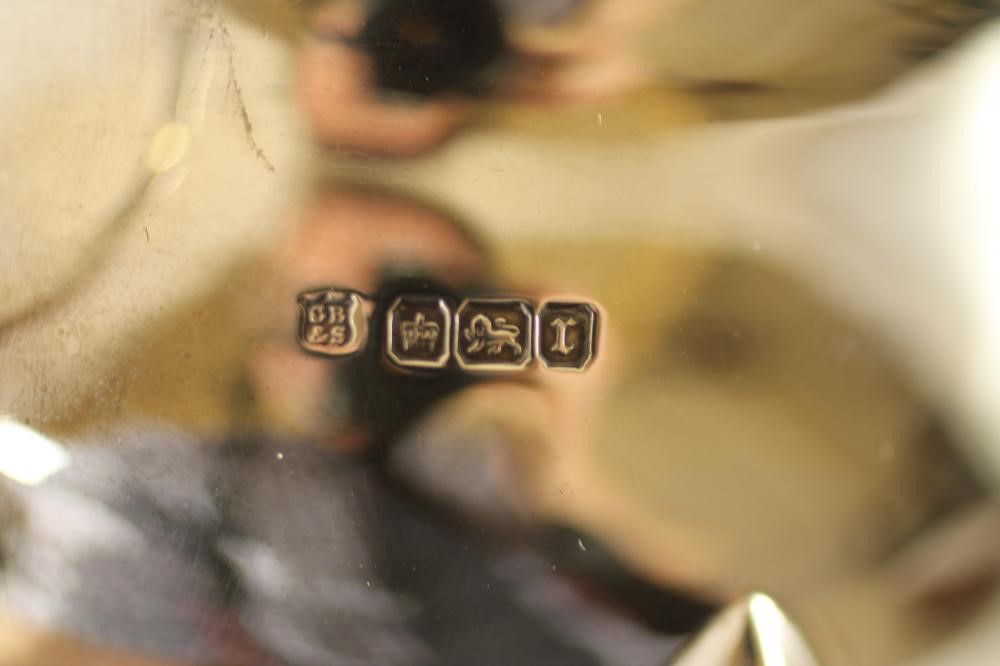 AN EDWARDIAN SILVER THREE PIECE TEA SERVICE Image