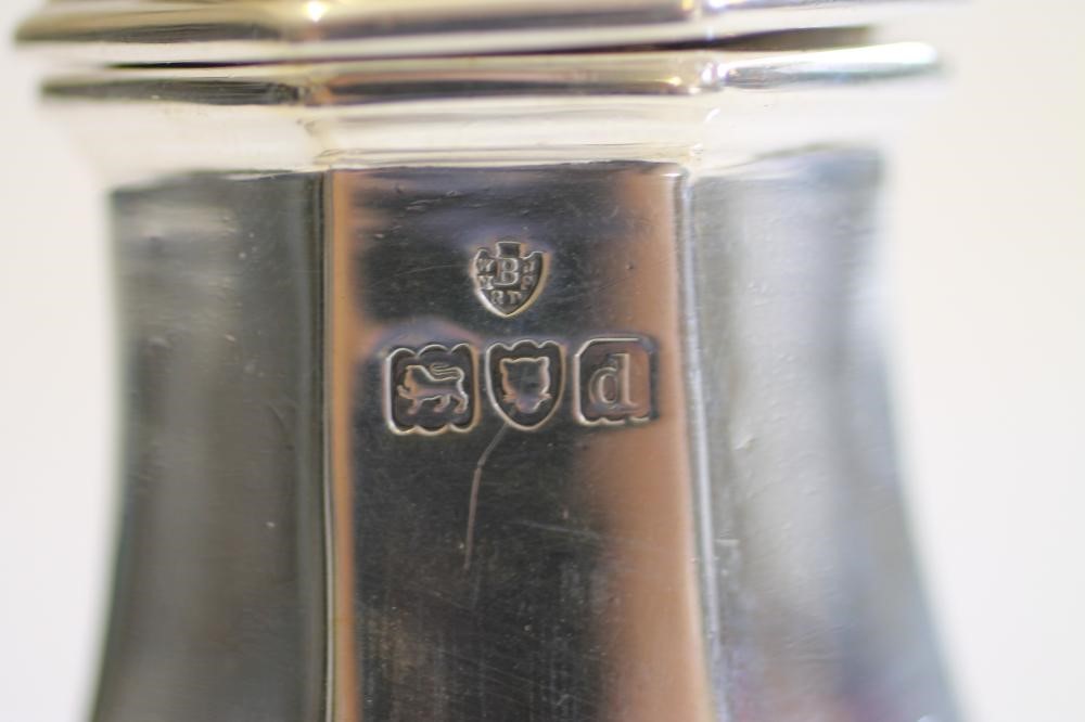A LATE VICTORIAN SILVER SUGAR CASTOR Image