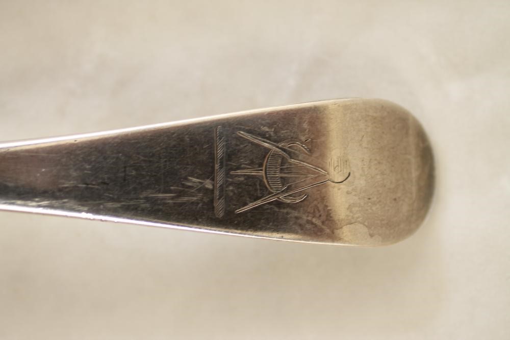 SIX GEORGE III SILVER TABLESPOONS Image