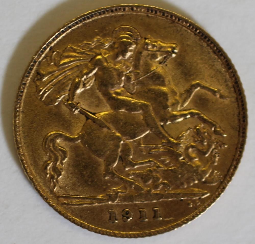 TWO EDWARD VII GOLD HALF SOVEREIGNS Image