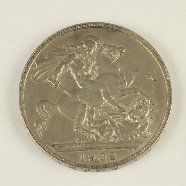 AN EDWARD VII SILVER CROWN Image