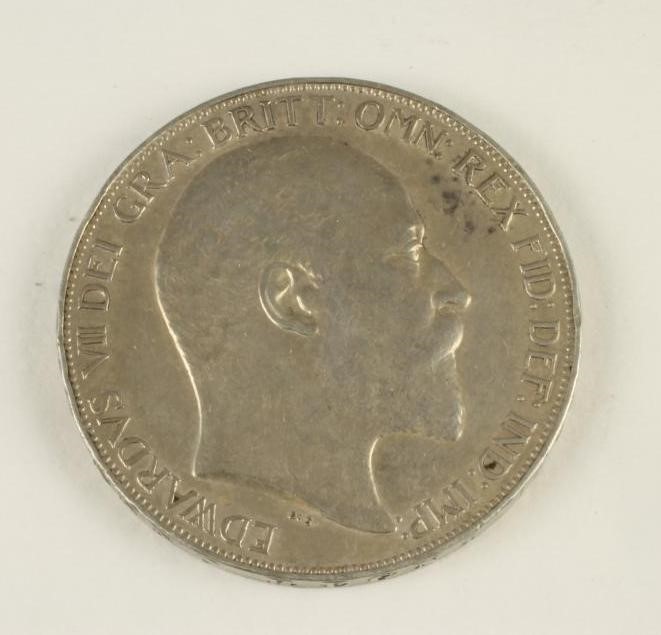 AN EDWARD VII SILVER CROWN Image